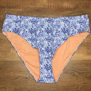 J Crew High Rise Bikini Swim Bottom Size 2X Dandelion Swirl Floral BH496 NWT